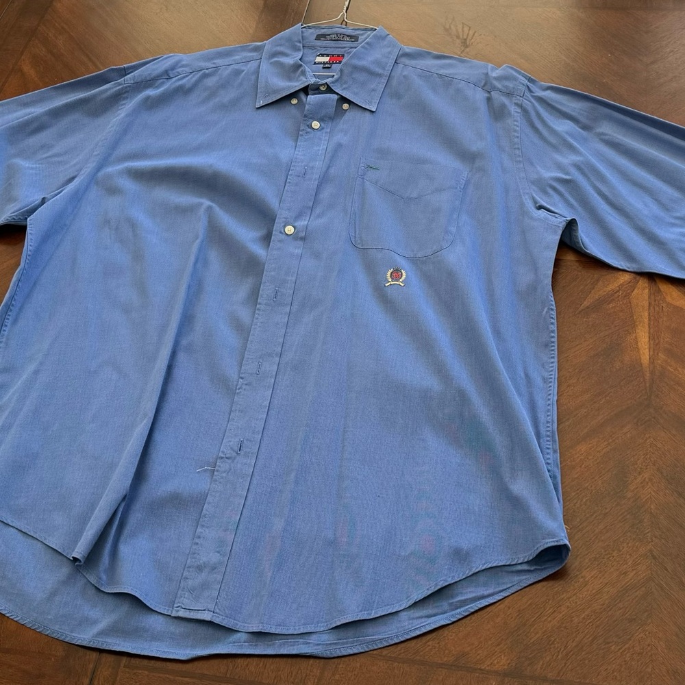 Tommy Hilfiger Blue Button Down XL